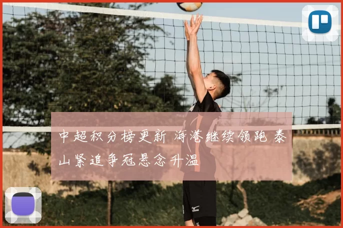 中超积分榜更新 海港继续领跑 泰山紧追争冠悬念升温